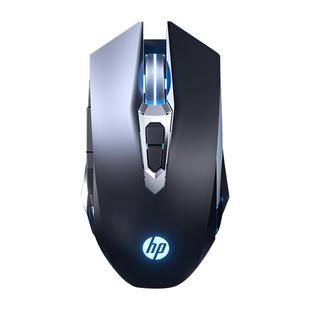 惠普M220有线鼠标电竞游戏男女生办公轻音台式笔记本发光宏编程