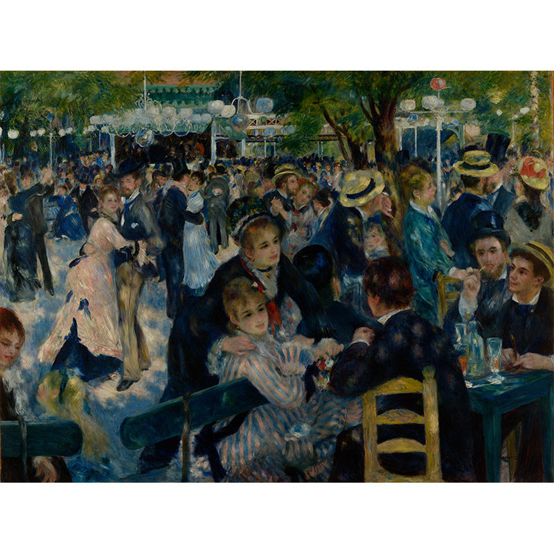 煎饼磨坊的舞会雷诺阿超高清油画原版作品装饰画喷绘素材图片