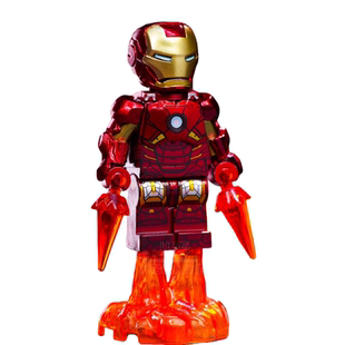 钢铁侠MK7战争机器复仇者联盟漫威超英第三方拼装积木人仔玩具
