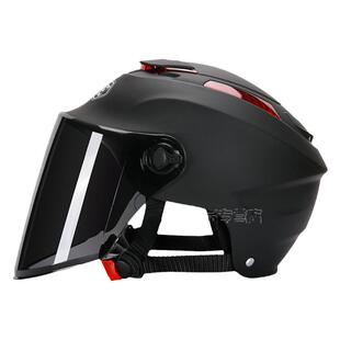 永恒官方电动摩托车头盔夏季防晒半盔男女士四季通用轻便式安全帽