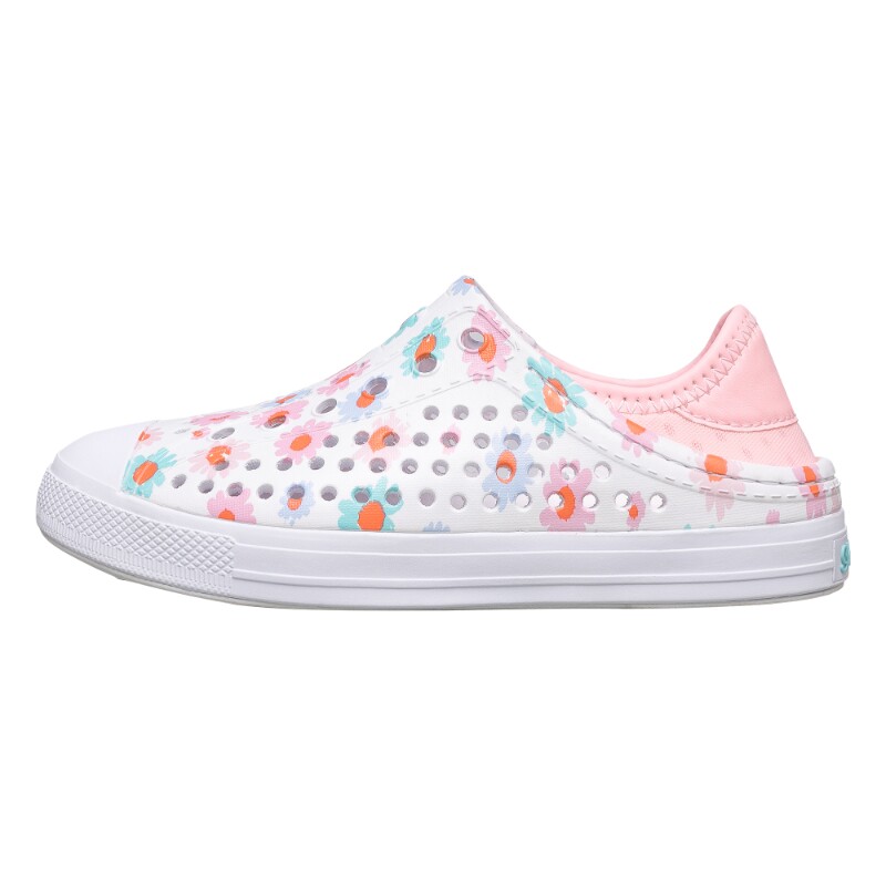 Skechers斯凯奇儿童洞洞鞋女童沙滩鞋女孩包头凉鞋夏款大小童拖鞋