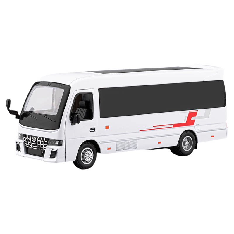 丰田考斯特中巴车合金车模型玩具