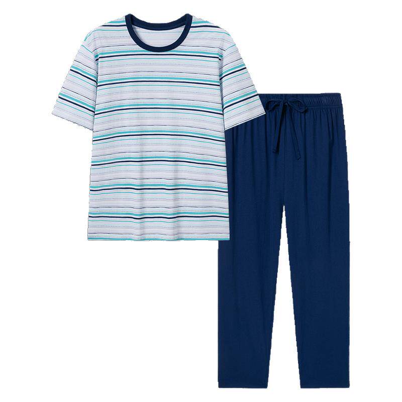 舒雅男士纯棉家居服套装