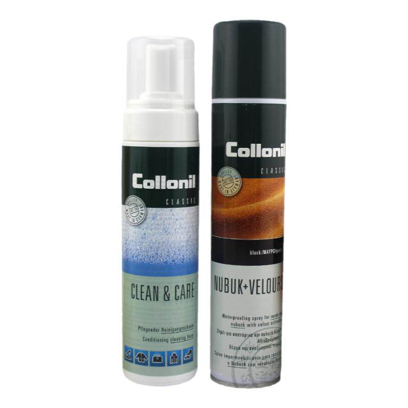 可乐耐进口鞋油磨砂皮翻新护理套装清洁补色黑色红色深蓝深灰棕色