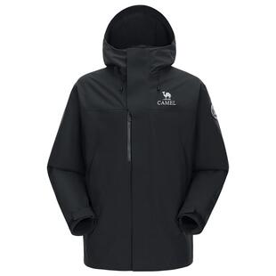 迪丽热巴同款|骆驼男装三合一冲锋衣男夹克户外外套内胆防水新款