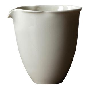 寻心中式复古定窑公道杯家用陶瓷匀杯薄胎分茶器功夫茶道配件茶海