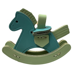 小马挂件手工diy 头层牛皮包包汽车钥匙挂饰吊坠半成品礼品材料包