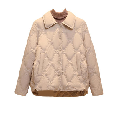 鸭鸭轻薄短款马夹白鸭绒立领外套