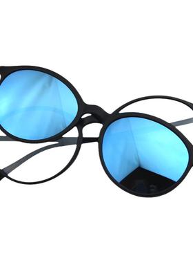 偏光太阳镜圆脸开车专用驾驶钓鱼镜近视眼镜墨镜夹片式男磁吸套镜