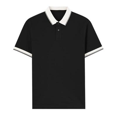 MindBridge纯色短袖polo衫