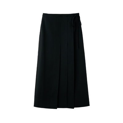 TKYSHOP双色可选压褶中长裙