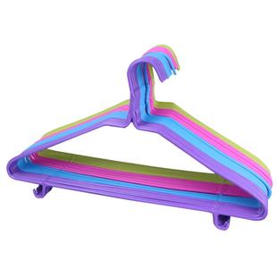 杰利来加粗衣架家用无痕多功能衣挂浸塑挂钩衣服架成人防滑塑料撑