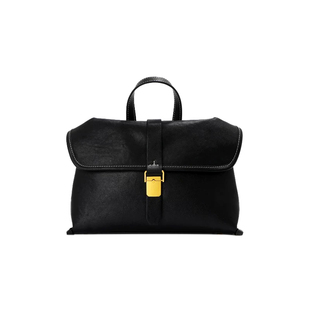 【公子雯】闲云野渡 邮差包头层植鞣牛皮文艺复古通勤单肩斜挎包