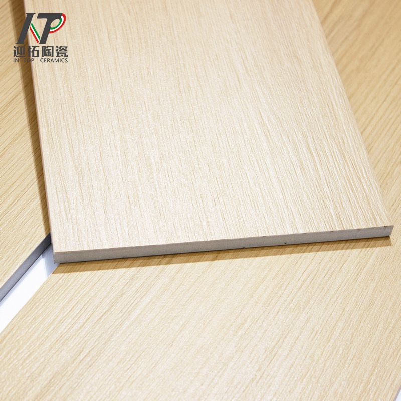 哑光全瓷奶油风卧室原木色200x1200直客厅瓷砖地砖木纹砖边木地板