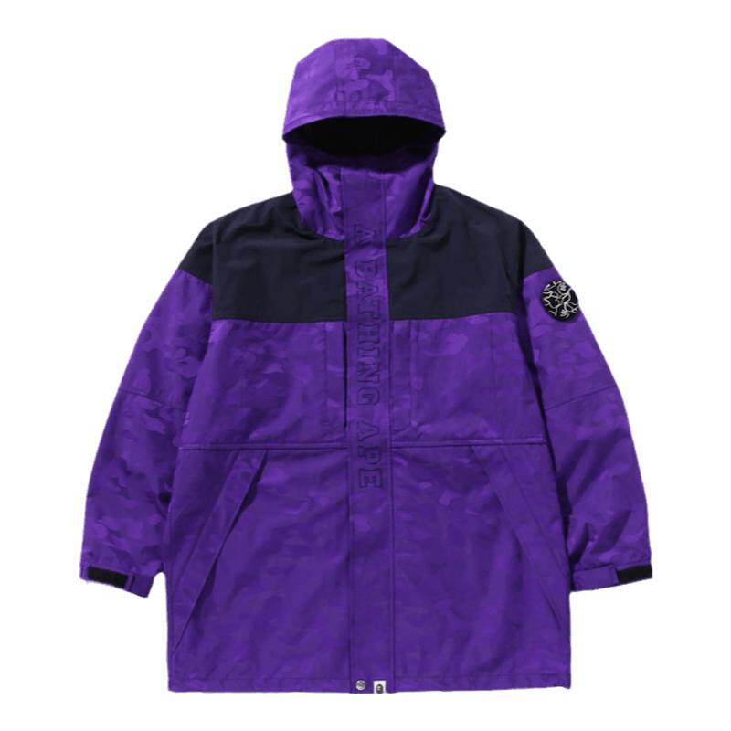迷彩长款连帽外套BAPE