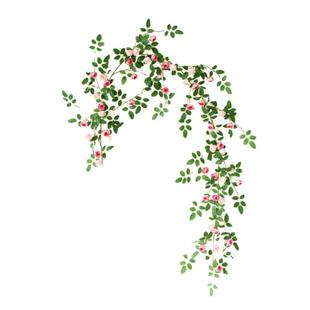 仿真茶包玫瑰花藤壁挂藤蔓假花花藤条装饰花藤塑料花墙面挂吊兰花