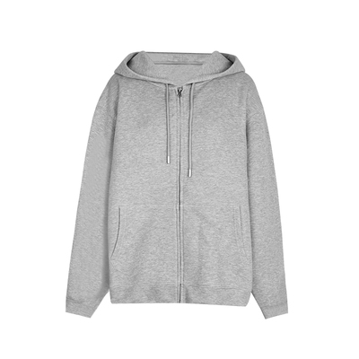 alex stevens 25新款灰色开衫连帽卫衣外套女春秋季宽松长袖上衣