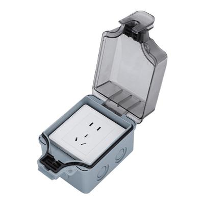 户外防水插座86明装开关面板