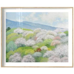 野地美树子X仟象映画 卧室装饰画床头挂画原木风玄关柜摆画风景画