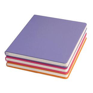 笔记本本子可平摊高颜值本子正方形简约ins风大学生考研阅读摘抄本空白内页方格本大号加厚工作记事本手账本