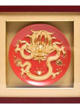 金箔祥龙摆件吉祥物客厅玄关摆件