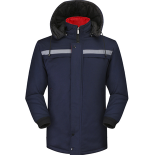 冬季工作服棉衣男女加厚防寒棉服耐磨保暖棉袄汽修工地定制劳保服