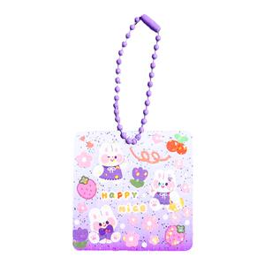 闪粉透明咕盘咕卡盘100个全套女孩儿童闺蜜亚克力贴纸手机渐变挂件估卡咕卡圆形异形镭射卡盘便宜估卡盘套装