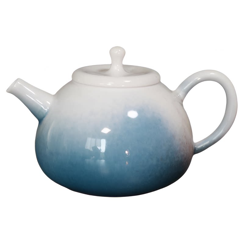 窑变釉精致茶壶陶瓷冰裂釉礼品