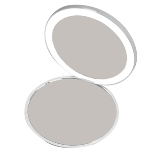 化妆镜便携随身小巧镜子带灯led补妆镜学生宿舍手持发光折叠镜子