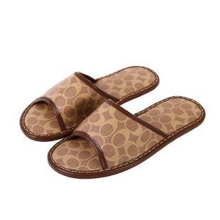 夏季皮质拖鞋男女情侣居家用软底静音防滑轻奢室内家居地板拖鞋厚