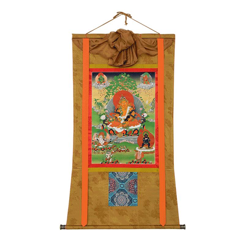 藏村客厅藏式手工布艺画唐卡壁画