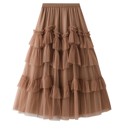 D1865-不规则蛋糕纱裙