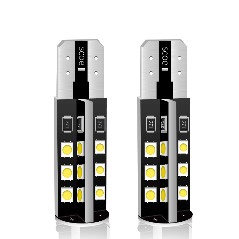 T10阅读灯LED牌照灯尾箱灯手套箱灯化妆脚窝门灯W5W 12961 2825