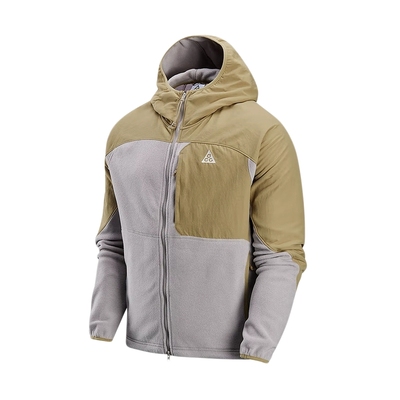 耐克ACG WOLF TREE全长拉链开襟摇粒绒连帽衫抓绒外套HJ2459-297