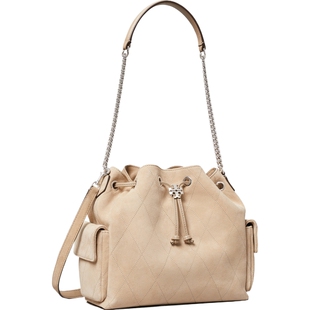 【12期免息】TORY BURCH 汤丽柏琦 CHARLIE 绗缝抽绳水桶包183592