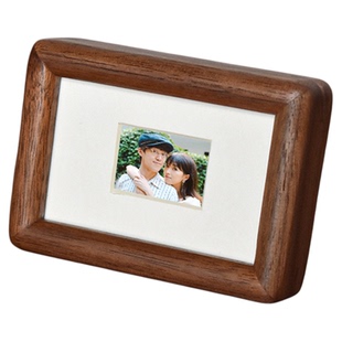 冰箱贴磁吸相框实木迷你3寸小卡相片证件照七夕节打印拍立得照片