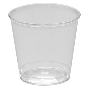 初绿水晶一次性品酒杯量酒器加厚食品家用透明小号白酒杯刻度杯