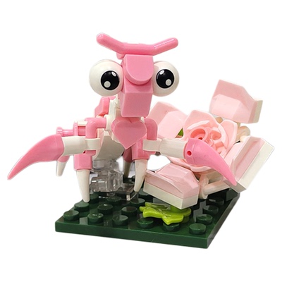 BrosBlock昆虫场景积木拼装玩具