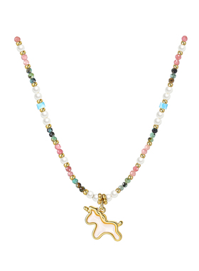 巷南多巴胺串珠项链马年毛衣链女