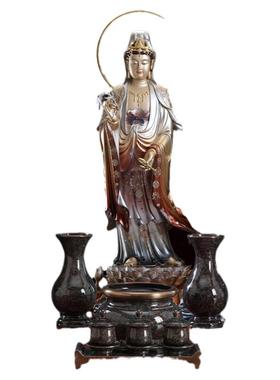 纯铜供具套装家用供奉铜摆件客厅