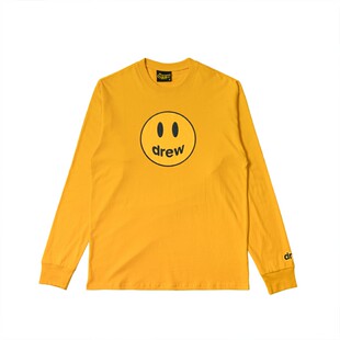 DREW BIEBER笑脸潮牌长袖贾斯汀比伯同款高街fog情侣T恤打底衫