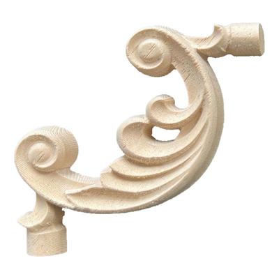 东阳木雕实木贴花柜门角花欧式花