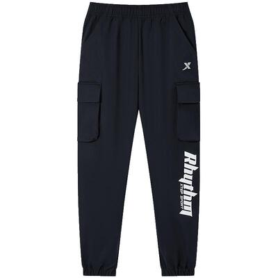 特步童装儿童长裤春秋新款男童工装裤女童运动裤小童休闲大童裤子