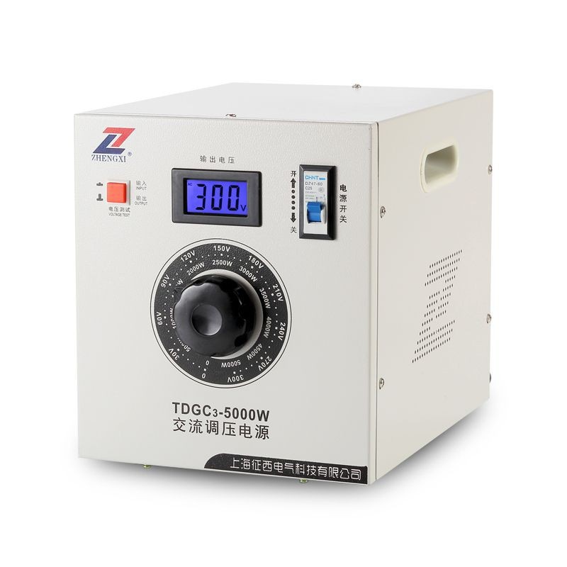 征西 单相大功率调压器0-300V全自动交流可调节接触式电源变压器