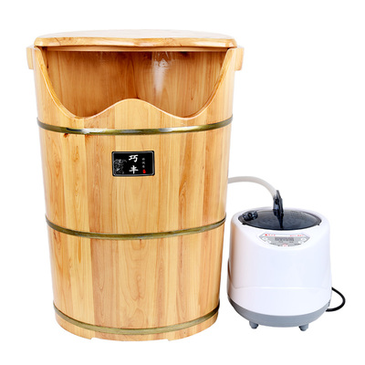 实木熏蒸桶过膝盖加热高深桶木质