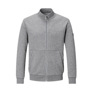 七匹狼男士夹克正品秋季新款立领针织外套商务上衣茄克中年男装潮