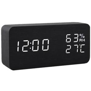 家用温度计室内电子温湿度室温计精准婴儿房时钟湿度计时间显示器