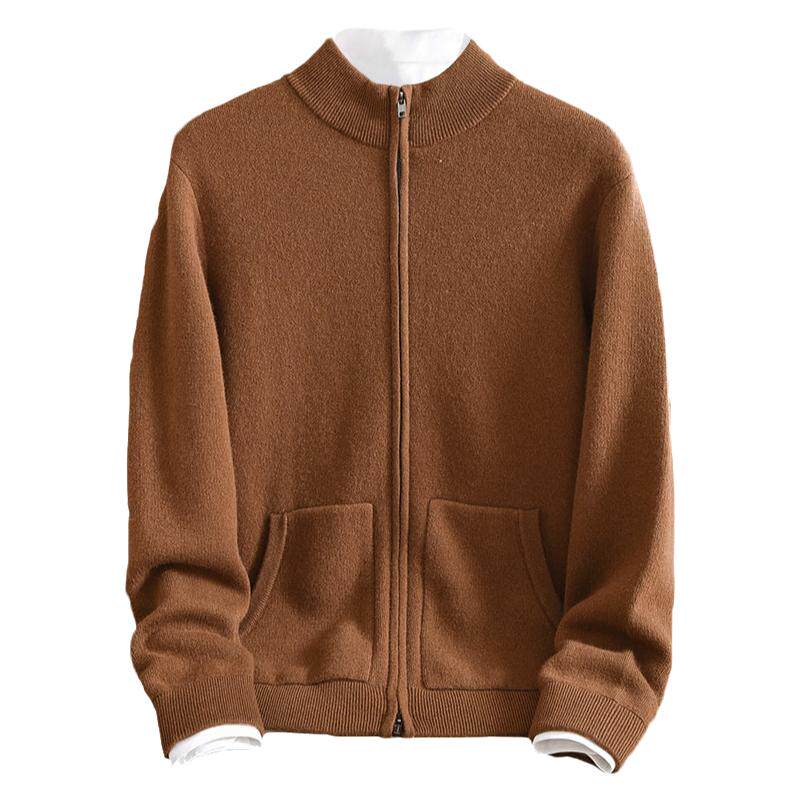 重磅加厚双面100%纯山羊绒衫正品