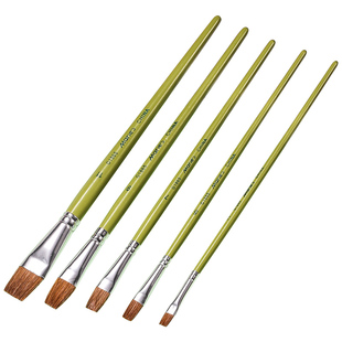 马利牌G1860绿杆水粉画笔单支水粉颜料美术画笔马毛水粉笔水彩笔 平头排笔丙烯颜料画笔大号初学美术颜料画笔