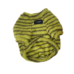 法斗衣服秋冬装加绒加厚云朵绒条纹卫衣保暖巴哥斗牛犬胖狗狗衣服